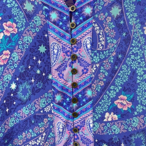 Spell & The Gypsy City Lights Long Maxi Dress Size Small - Picture 11 of 12